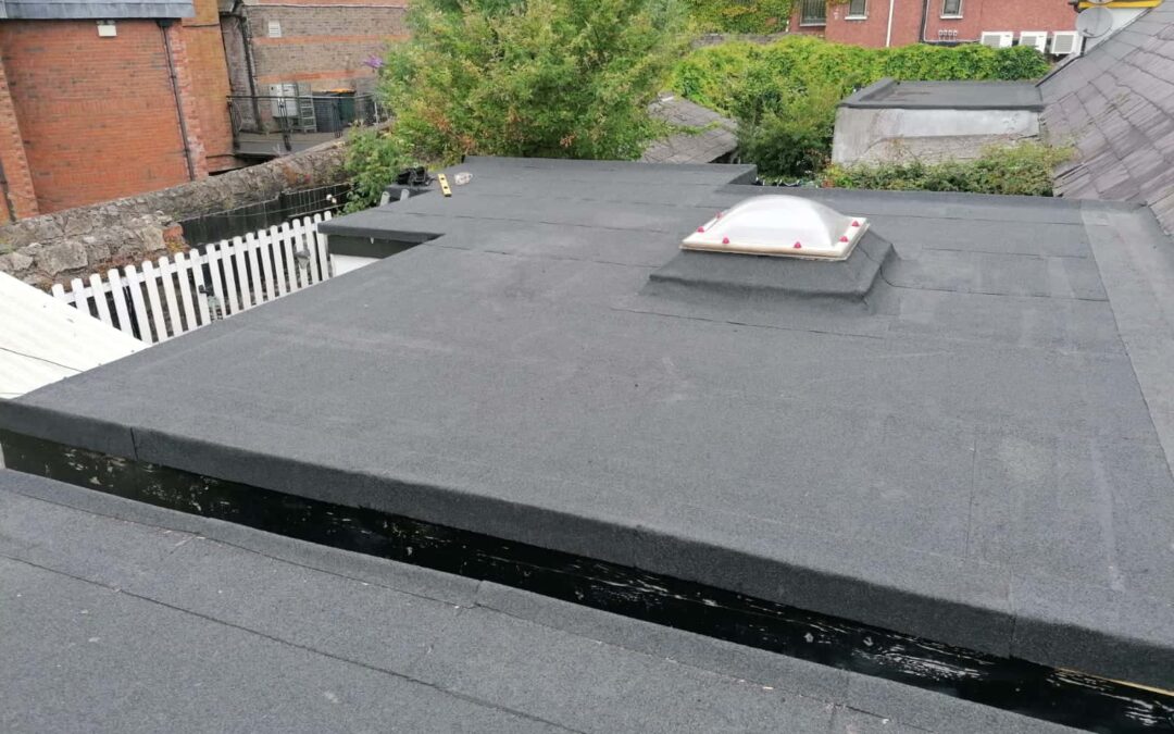 Torch on felt flat roofing